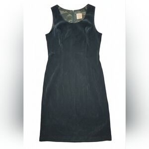 Vintage Miss Dorby Y2K 90s Deep Green Sleeveless Mini Sheath Dress Sz 5/6